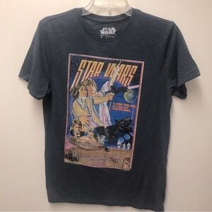 Back to school sale 📚Star War’s t’shirt color blue heather sizeS great for fans